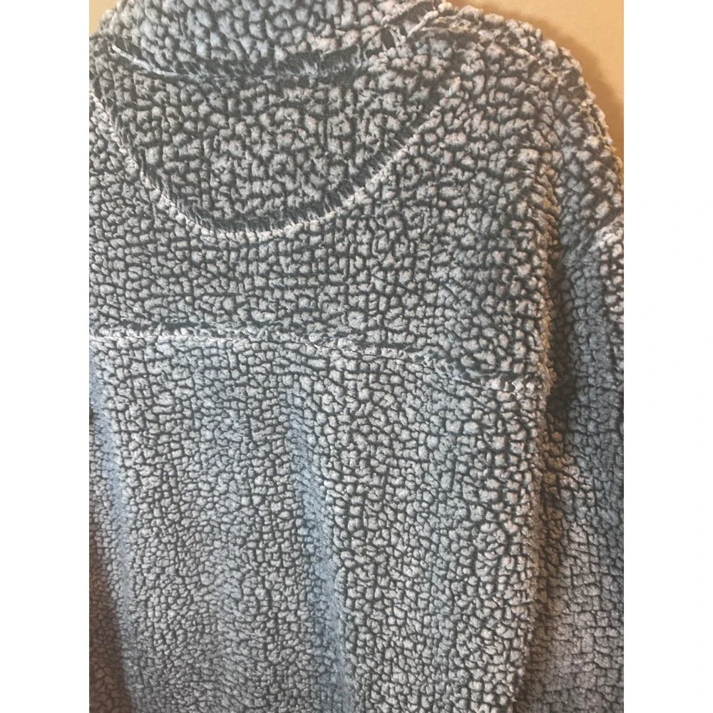 Boxercraft Sherpa Pullover Women Large Gray Excellent Quarter Zip Fleece Cozy - Picture 5 of 5